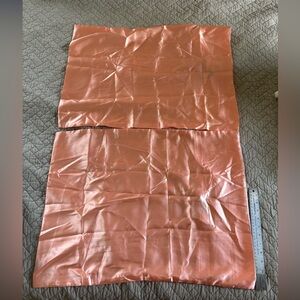 2 Peach Pink Pillow Cases